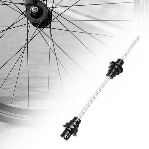 バイク ホイール スルー アクスル アダプター ツルーイング スタンド用 ユニバーサル サイクリング 12/15/20mm ブラック