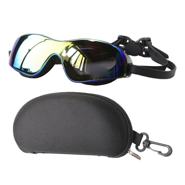 専門の水泳ガラス非スリップ ダイビング眼鏡フレーム黒メッキ