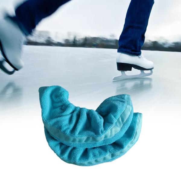 ソフト アイス スケート カバー カバー アイススケート フィギュア スケート スケート プロテクター 大人用 M ブルー