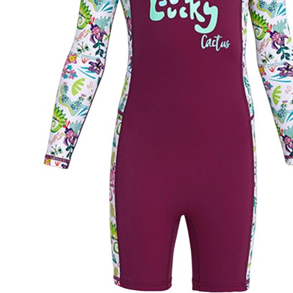 子供用水着 ウェットスーツ 日焼け止め 女の子 水着 アウトドア 水泳用  ラージ