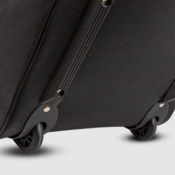 キャスター付きポータブルゴルフバッグ 航空バッグ 折りたたみ ブラック