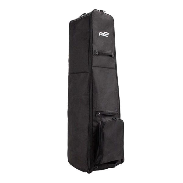 キャスター付きポータブルゴルフバッグ 航空バッグ 折りたたみ ブラック