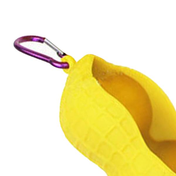 ゴルフボールホルダーバッグキャリアスリーブキャリーポーチメンズレディースイエロー