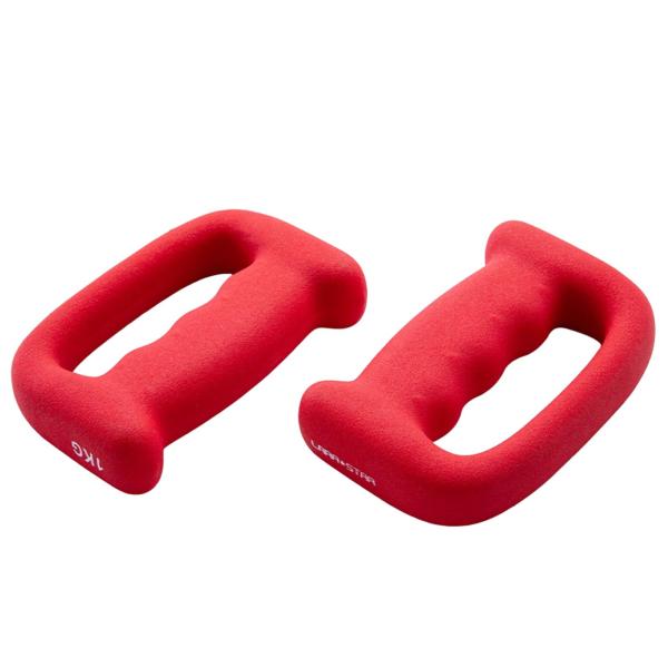 ダンベル シングルウエイト 鋳鉄 筋力トレーニング ウォーキング用 2個 1kg