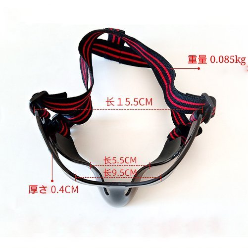 バスケットボールマスク 衝突防止 鼻と口の保護マスク フェイスノーズガード スポーツフェイスマスク 顔面保護 調節可能