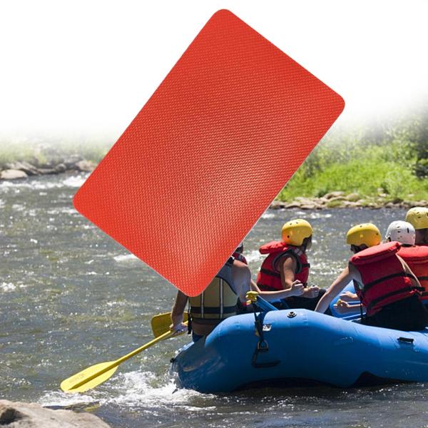 ボート修理パッチ 10cmx15cm PVC 修理パッチ ディンギーラフト修理ツール用 レッド