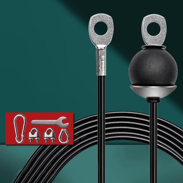 スチール ワイヤー ロープ ストリング ダイヤ 5M エクササイズ ホーム ジム コード フィットネス プーリー ケーブル 調節可能 なし