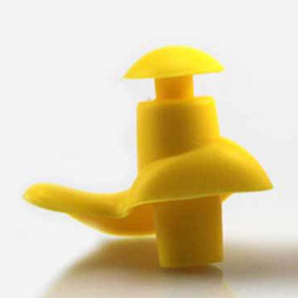 水泳用耳栓・ノーズクリップセット トレーニング用耳栓 アダルト イエロー