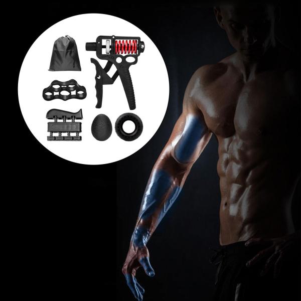 5 個ハンドグリップ強化キットハンドグリップトレーナーリングとボール 5-60kg レッドスプリング