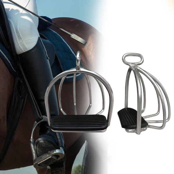 安全乗馬アクセサリー12 x 3.3cmのための2x乗馬鐙馬術ツール