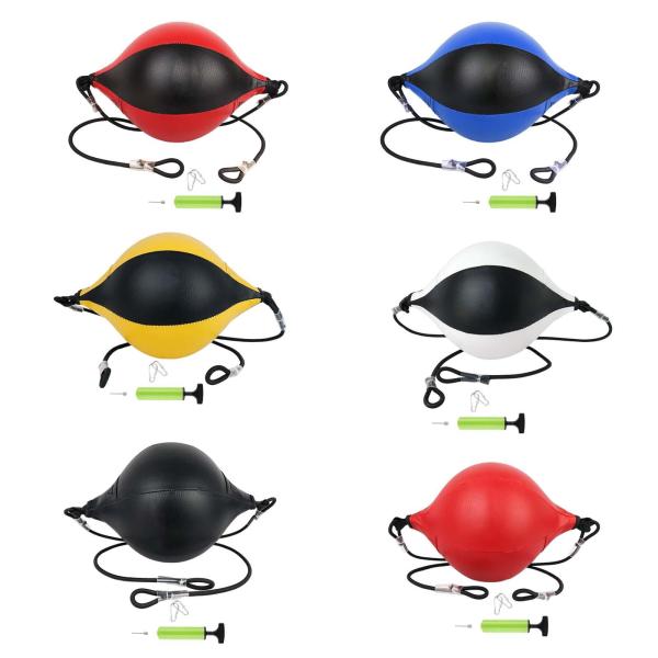 ダブルエンド パンチング バッグ 弾性ロープ ポータブル インフレータブル トレーニング スピード ボール A