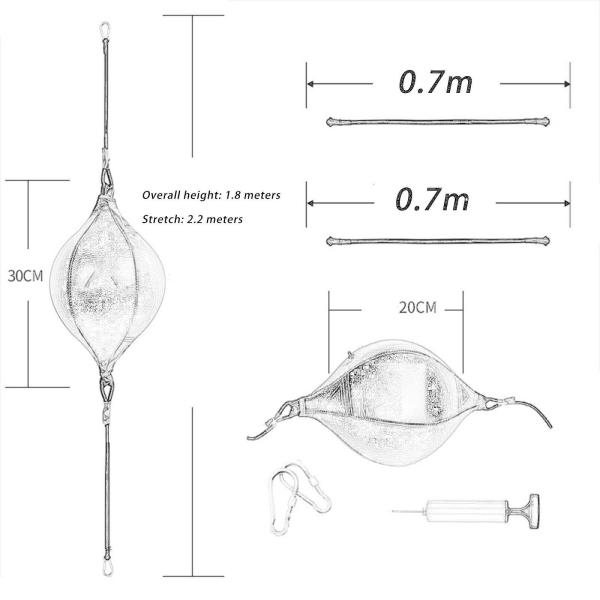 ダブルエンド パンチング バッグ 弾性ロープ ポータブル インフレータブル トレーニング スピード ボール A