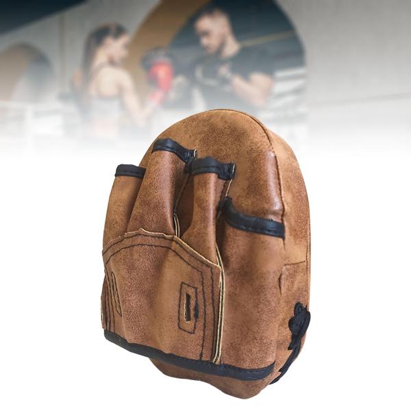  ラウンド パッド トレーニング補助具 MMA キッキング パッド キック ボクシング カーブド フォーカス ミット ブラウン