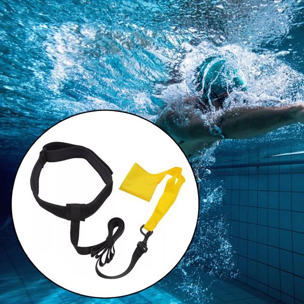 スイム パラシュート アジリティ スピード トレーニング 水泳 レジスタンス ベルト レディース メンズ イエロー S