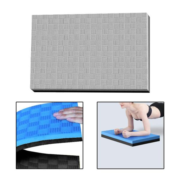 ヨガ フィットネス マット エクササイズ ボード 瞑想 筋力トレーニング バランス パッド グレー 40x20x2.5cm