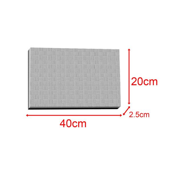 ヨガ フィットネス マット エクササイズ ボード 瞑想 筋力トレーニング バランス パッド グレー 40x20x2.5cm