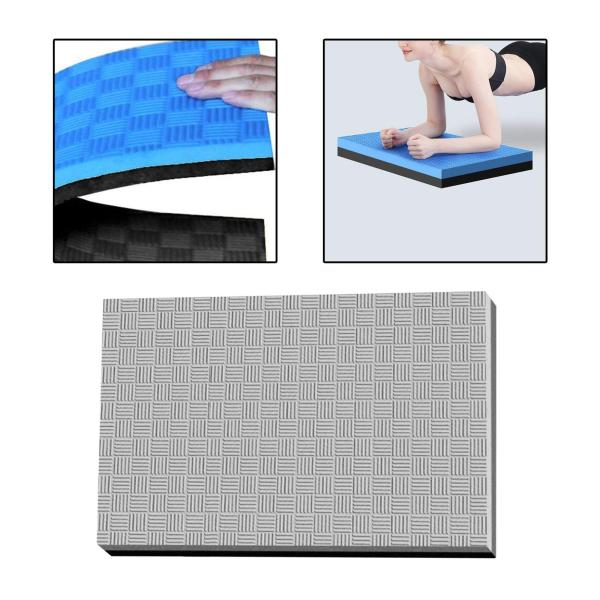 ヨガ フィットネス マット エクササイズ ボード 瞑想 筋力トレーニング バランス パッド グレー 40x20x2.5cm