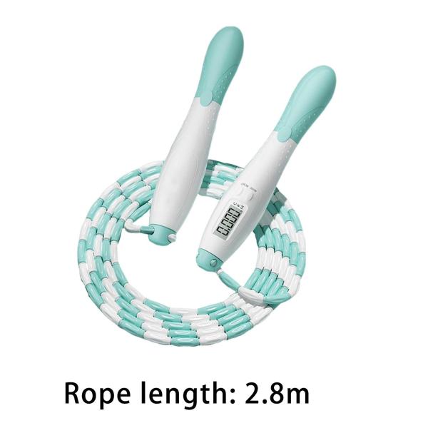 子供用ソフトビーズセグメント縄跳びカウンター付きポータブルグリーン