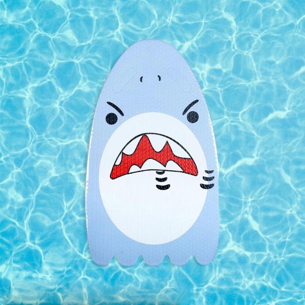 子供のための水泳キックボード 2 グリップ水泳トレーニングキックボード EVA 水泳フロート サメ