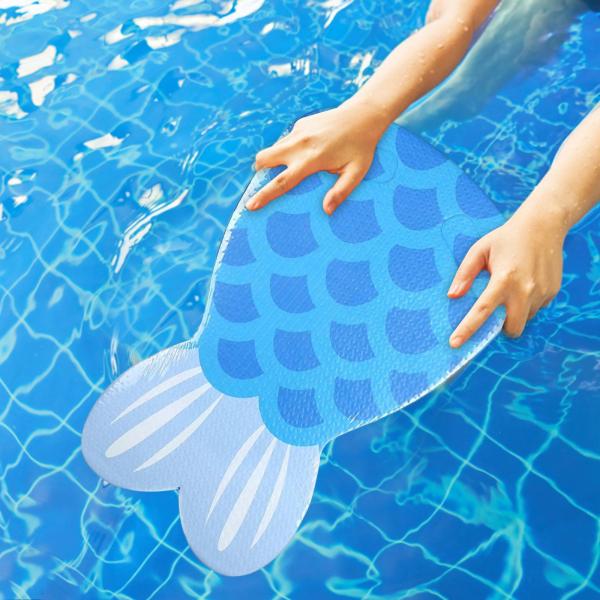 子供のための水泳キックボード 2 グリップ水泳トレーニングキックボード EVA 水泳フロート フィッシュテール