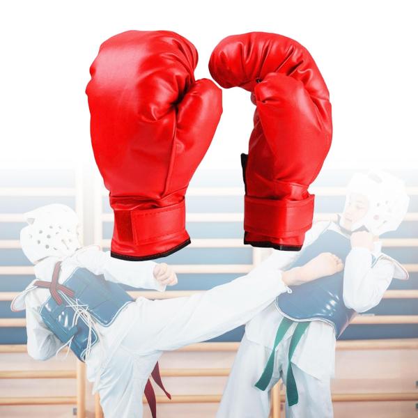 Mma グローブ フィットネス 武道 通気性 大人 子供 キック ボクシング グローブ 赤 子供