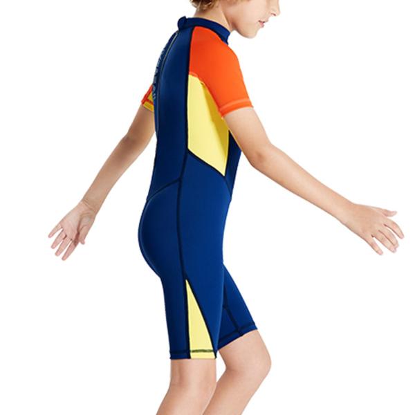 キッズ ウェットスーツ スキューバ ダイビング スーツ ショーティー ウェットスーツ ダイビング シュノーケリング サーフィン XL ダーク