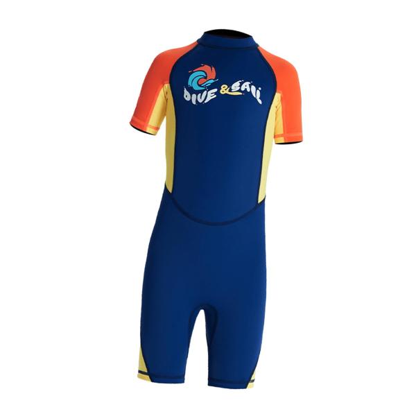 キッズ ウェットスーツ スキューバ ダイビング スーツ ショーティー ウェットスーツ ダイビング シュノーケリング サーフィン XL ダーク