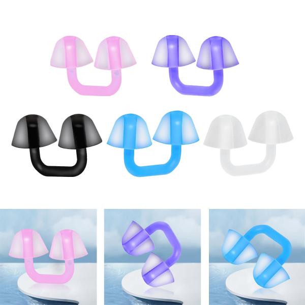 スイミングノーズプラグインノーズスイムノーズクリップ 女性、男性、大人、子供用 サーフィン ピンク