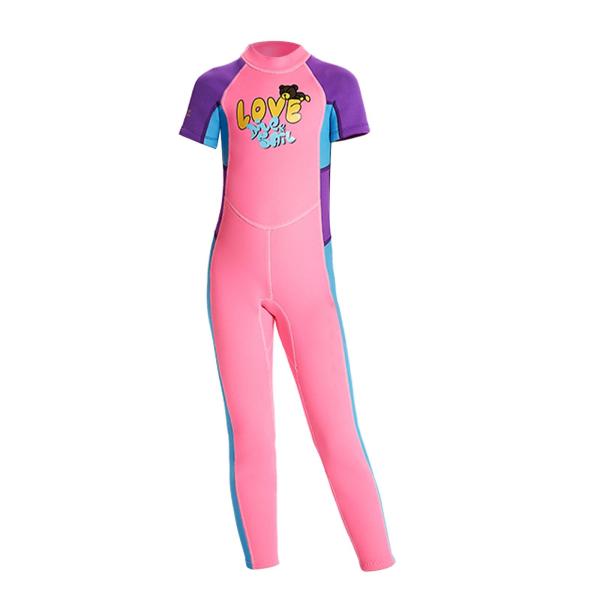 キッズ ウェットスーツ ジャンプスーツ ウェットスーツ 水泳 ダイビング カヤック 女の子 夏用
