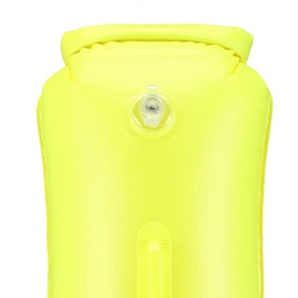 インフレータブル水泳ブイ防水バッグ超軽量湖スイミングプールハイキンググリーン 45 センチメートル x 28 センチメートル