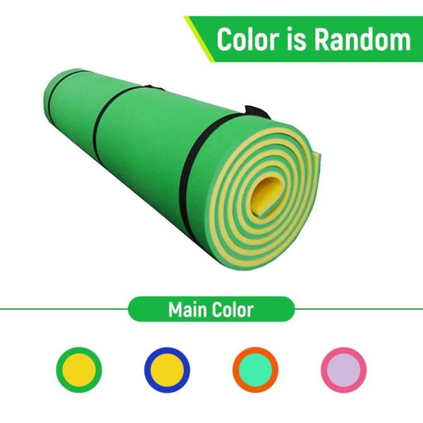 ウォーターフロートマット高密度Xpeブランケットフロートマットレスビーチプール用黄色と緑