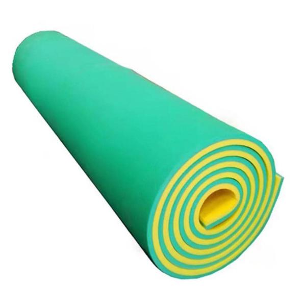 ウォーターフロートマット高密度Xpeブランケットフロートマットレスビーチプール用黄色と緑