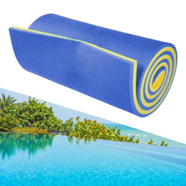 ウォーターフロートマット高密度Xpeブランケットフロートマットレスビーチプール用ブルーとイエロー