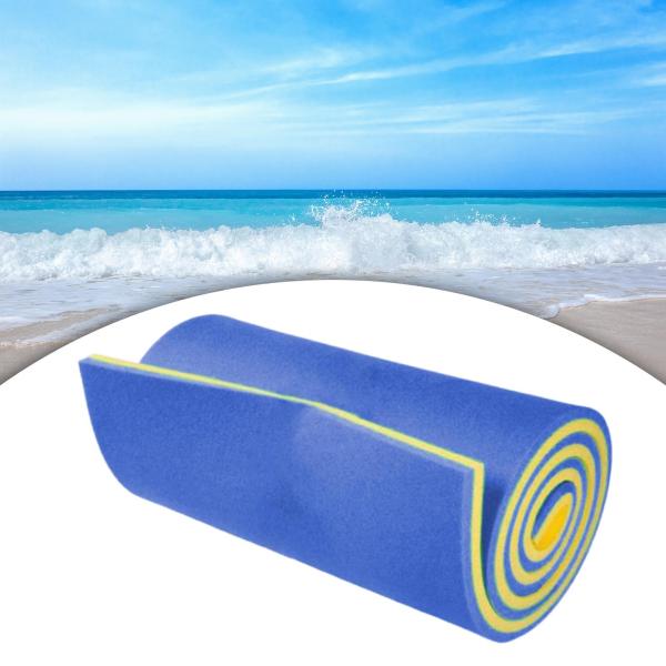 ウォーターフロートマット高密度Xpeブランケットフロートマットレスビーチプール用ブルーとイエロー