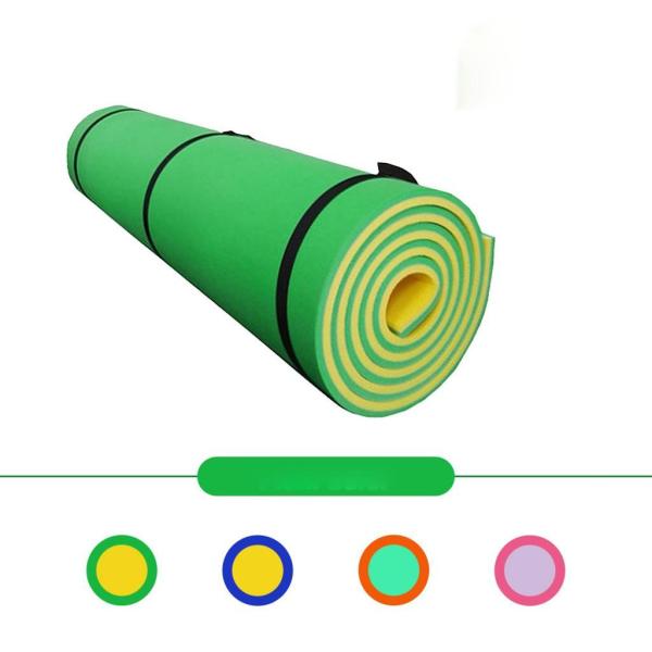 ウォーターフロートマット高密度Xpeブランケットフロートマットレスビーチプール用ブルーとイエロー