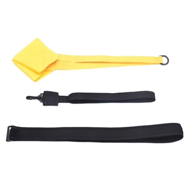 水泳抵抗パラシュート装置子供女性男性敏捷性トレーニング 30 センチメートル黄色