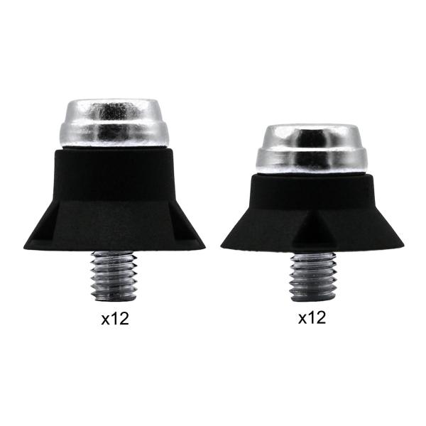 12個 13M/16mm 交換用滑り止め 取り付け簡単 M5 ネジ付きデバイス 13mm