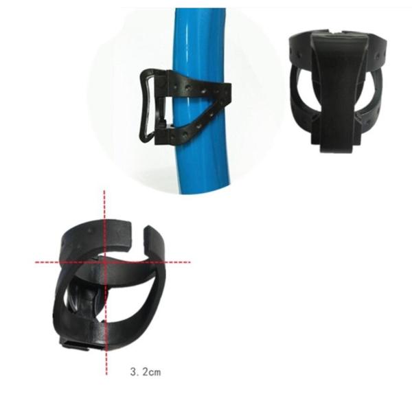シュノーケル クリップ 交換用 ポータブル フレキシブル ダイビング ソフト シュノーケル キーパー ユニセックス RT