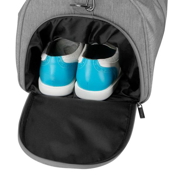 ジム スポーツバッグ ナイロン トラベル ダッフル バッグ テニス アウトドア アクティビティ エクササイズ ダークグレー