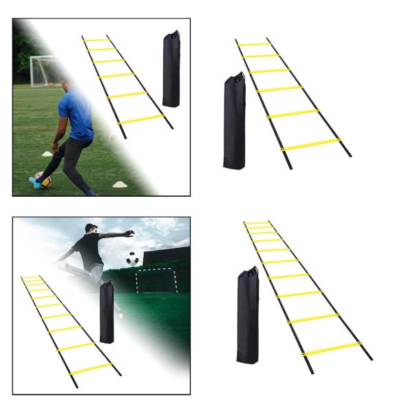 アジリティーラダー 調節可能なサッカー キャリーバッグ付き ラグビー ワークアウト バレーボール 300cm 6セクション