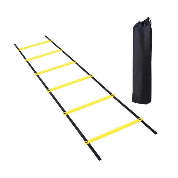 アジリティーラダー 調節可能なサッカー キャリーバッグ付き ラグビー ワークアウト バレーボール 300cm 6セクション