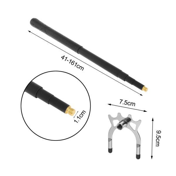 格納式ビリヤードキュースティックブリッジ ブリッジヘッド付き ビリヤードテーブルゲームハイフォーク フット付き