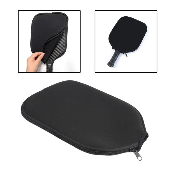 ラケットスリーブアクセサリーギフト保護スリーブポーチネオプレンパドルカバーブラック