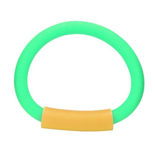 フローティングプールヌードル フレキシブルウォーターゲームフロート コネクタ付き 2.6x59インチ グリーンホロー