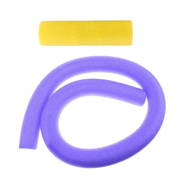 フローティングプールヌードル フレキシブルウォーターゲームフロート コネクタ付き 2.6x59インチ パープルソリッド