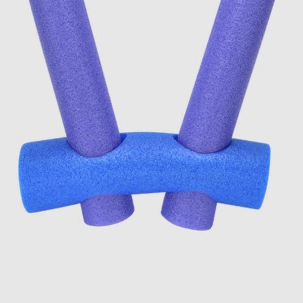 フローティングプールヌードル フレキシブルウォーターゲームフロート コネクタ付き 2.6x59インチ ピンク 2穴