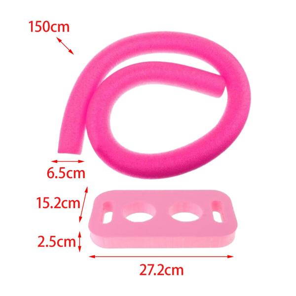 フローティングプール ヌードル 子供 大人用 150cm ウォーターゲーム フロート コネクタ付き ピンク