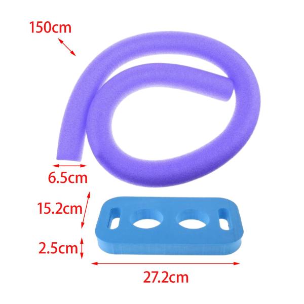 フローティングプール ヌードル 子供 大人用 150cm ウォーターゲーム フロート コネクタ付き パープル