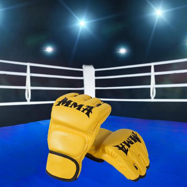 MMA グローブ キックボクシング グローブ ハーフフィンガー ポータブル オープンパームズ 通気性 武道バッグ グローブ パンチングバッグ