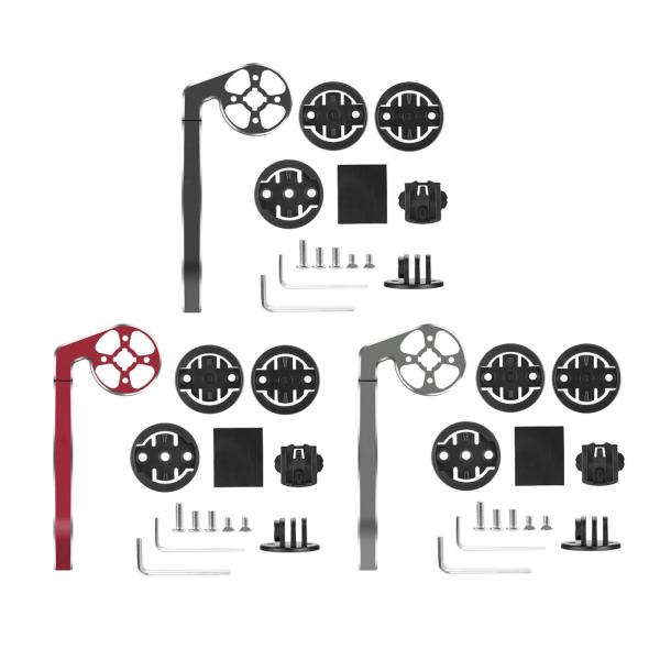 アウトフロント バイク コンピューター マウント ライト マウント バイク コンピューター ホルダー カメラ ホルダー ブラック